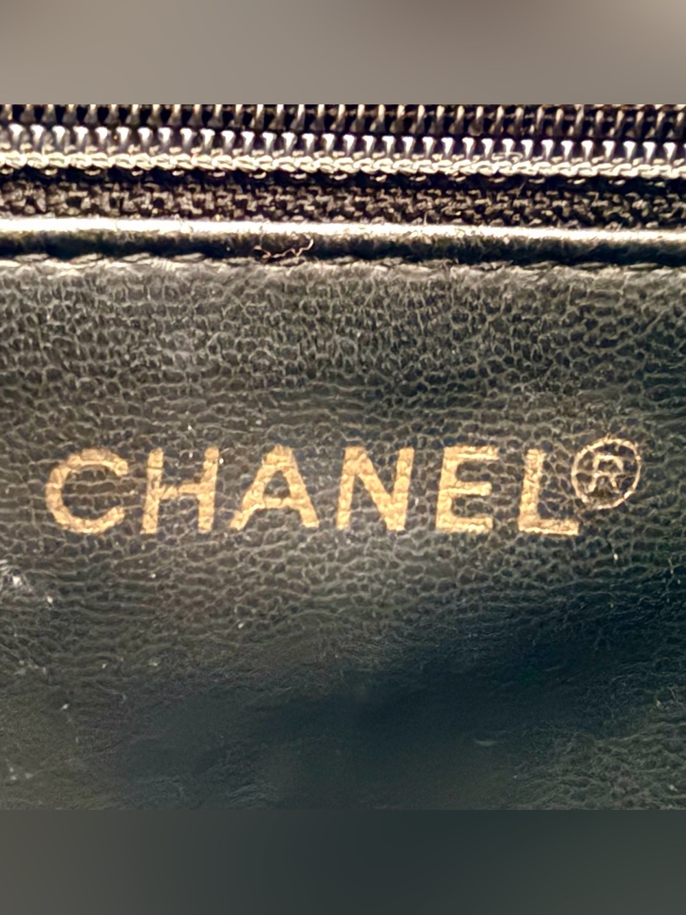 CHANEL Vintage Black Patent Quilted Chain Tote Bag + Entrupy COA - Picture 7 of 13